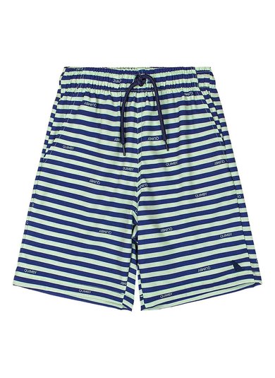 Bermuda Infantil Masculina em Microfibra Azul