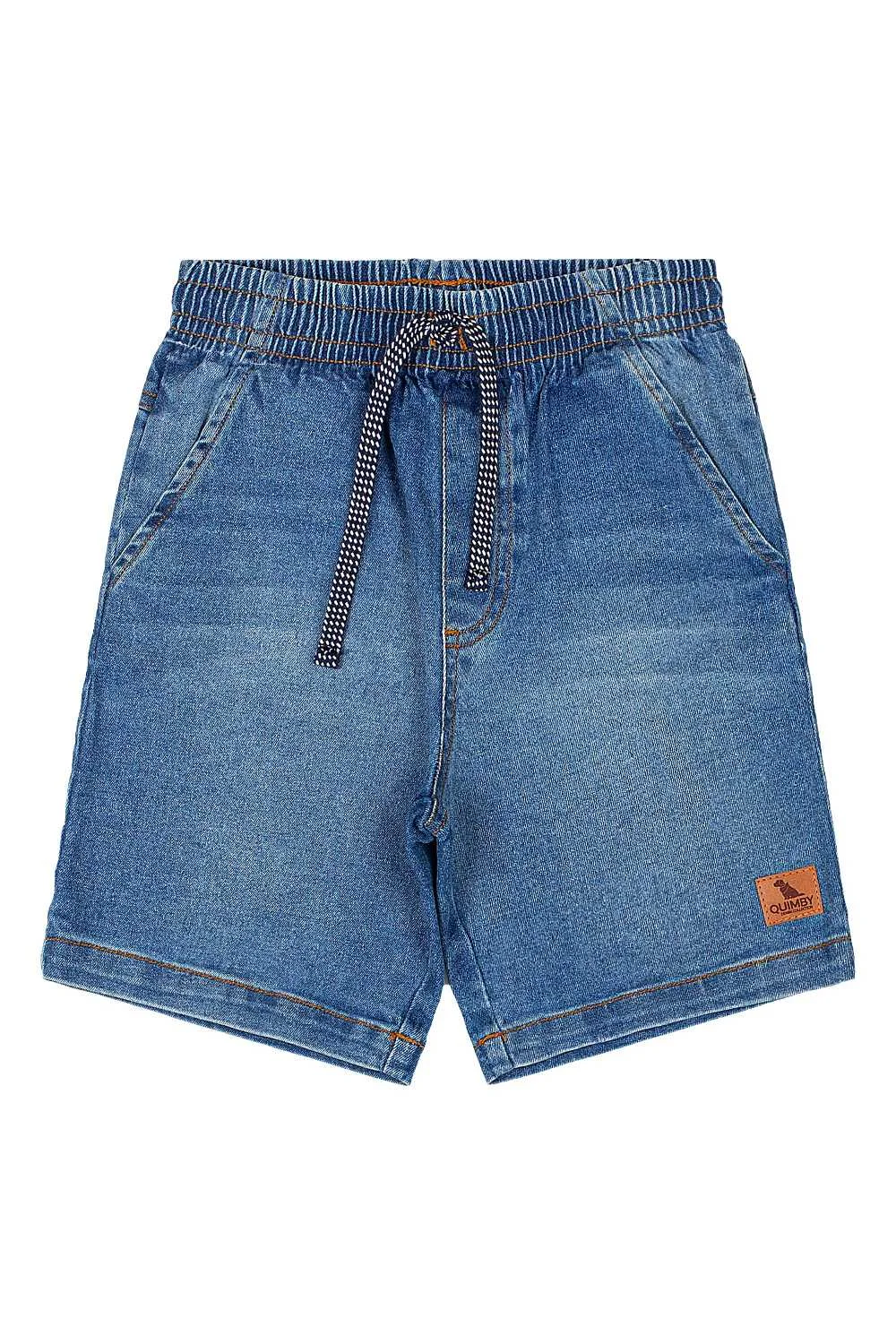 Bermuda Jeans Infantil Masculina (Azul) Quimby