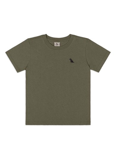 Camiseta Infantil Masculina em algodão Verde Quimby