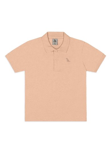 Polo Infantil para menino em Algodão Marrom Quimby