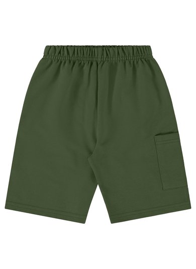 Bermuda Infantil em Moletom para Menino (Verde) Bee Loop