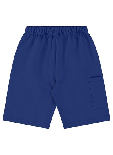 Bermuda Infantil em Moletom para Menino (Azul) Bee Loop