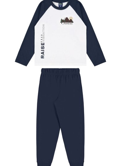 Conjunto Infantil Scout com Camiseta e Calça (Branco) Bee Loop