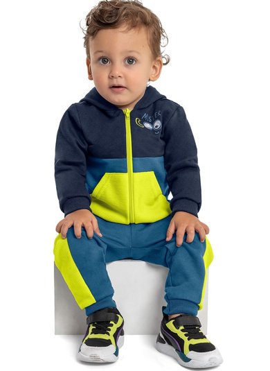 Conjunto Jaqueta e Calça Menino (Azul) Quimby