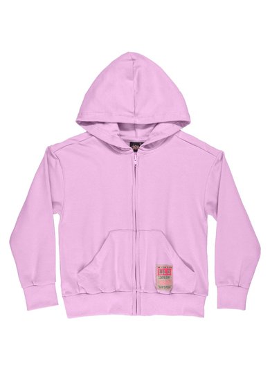 Jaqueta Juvenil em Molecotton para Menina (Roxo) Gloss