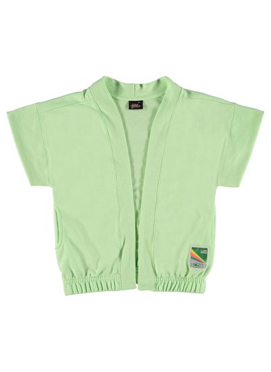 Kimono Oversize Juvenil em Moletom (Verde) Gloss