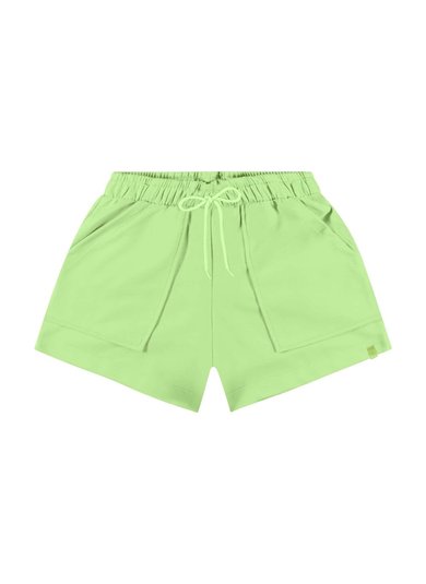 Short Juvenil para Menina (Verde) Gloss