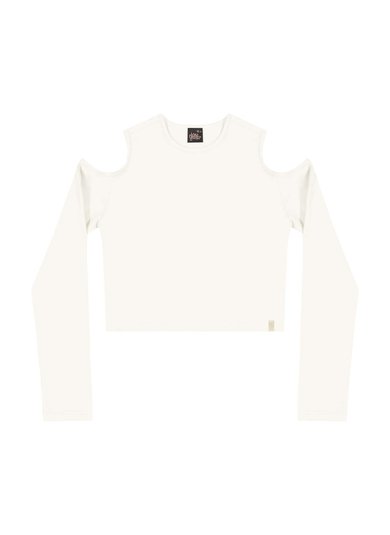 Blusa Juvenil em Cotton (Off White) Gloss