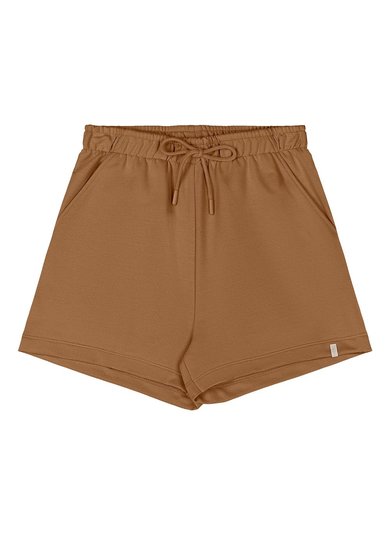 Short Juvenil em Moletom (Marrom) Gloss