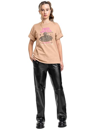Calça Juvenil Feminina em Malha Cirrê Peluciada (Preto) Gloss