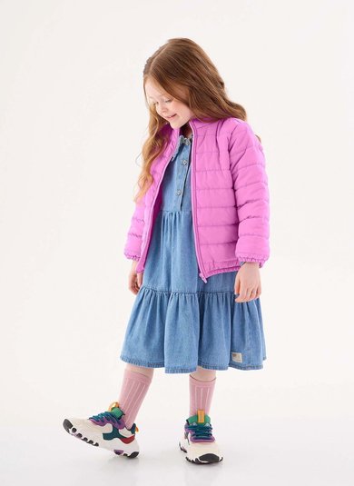 Jaqueta Puffer Unissex Infantil (Roxo) Up Baby