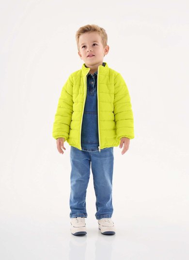 Jaqueta Puffer Unissex Infantil (Amarelo) Up Baby