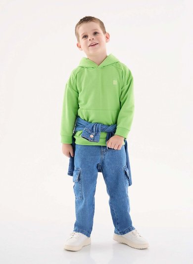 Blusão em Moletom Infantil Menino (Verde) Up Baby