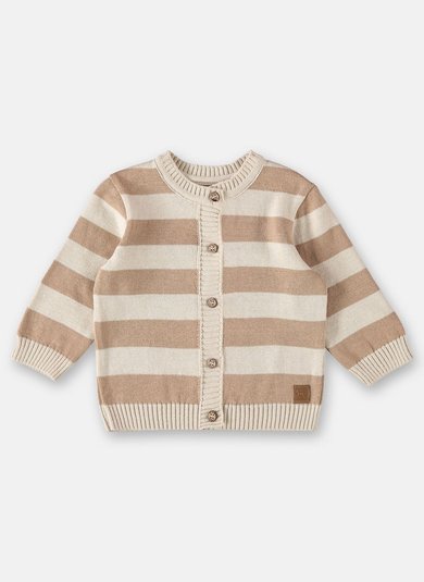 Cardigan em Tricô Unissex para Bebê (Marrom) Up Baby