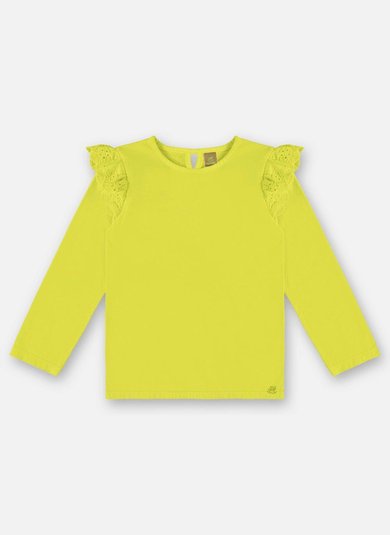 Blusa Básica Infantil Menina (Verde) Up Baby