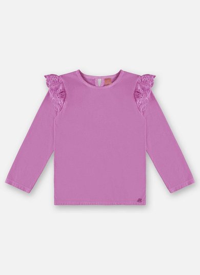 Blusa Básica Infantil Menina (Rosa) Up Baby