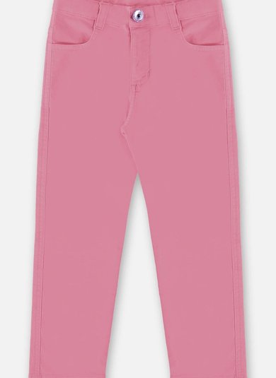 Calça Skinny em Sarja com Elastano Infantil Menina (Rosa Pink) Up Baby