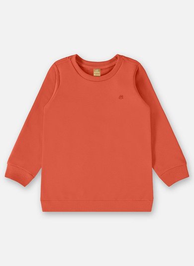 Blusão Básico em Moletom Infantil Menino (Laranja) Up Baby