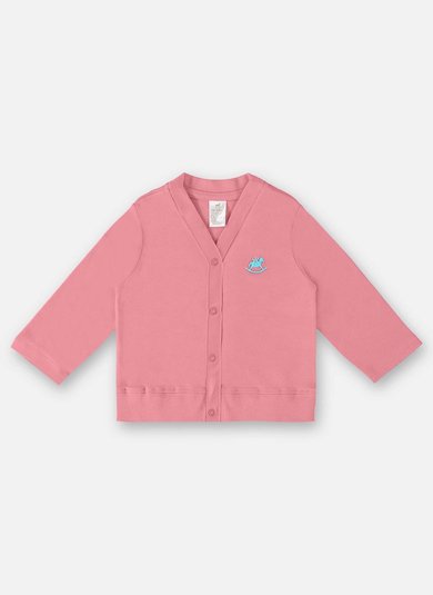 Casaco Básico em Suedine Unissex para Bebê (Rosa) Up Baby