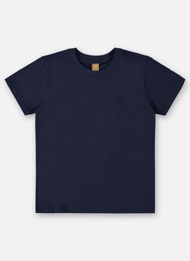Camiseta Manga Curta Básica para Meninos (Azul Marinho) Up Baby