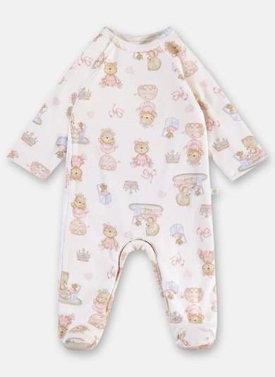 Macacão Estampado Unissex para Bebê (Rosa) Up Baby