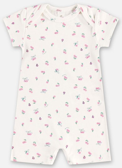 Macaquinho em Suedine Essentials para Bebê Menina (Bege) Up Baby