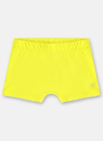 Sunga Boxer Infantil em Poliéster com FPS +50 UV Amarelo