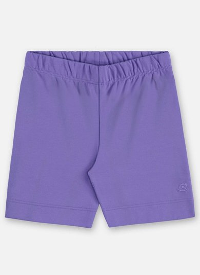 Bermuda Ciclista Infantil Feminina em Cotton (Roxo) Up Baby