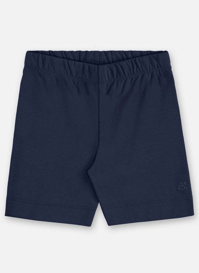 Bermuda Ciclista Infantil Feminina em Cotton (Azul Marinho) Up Baby