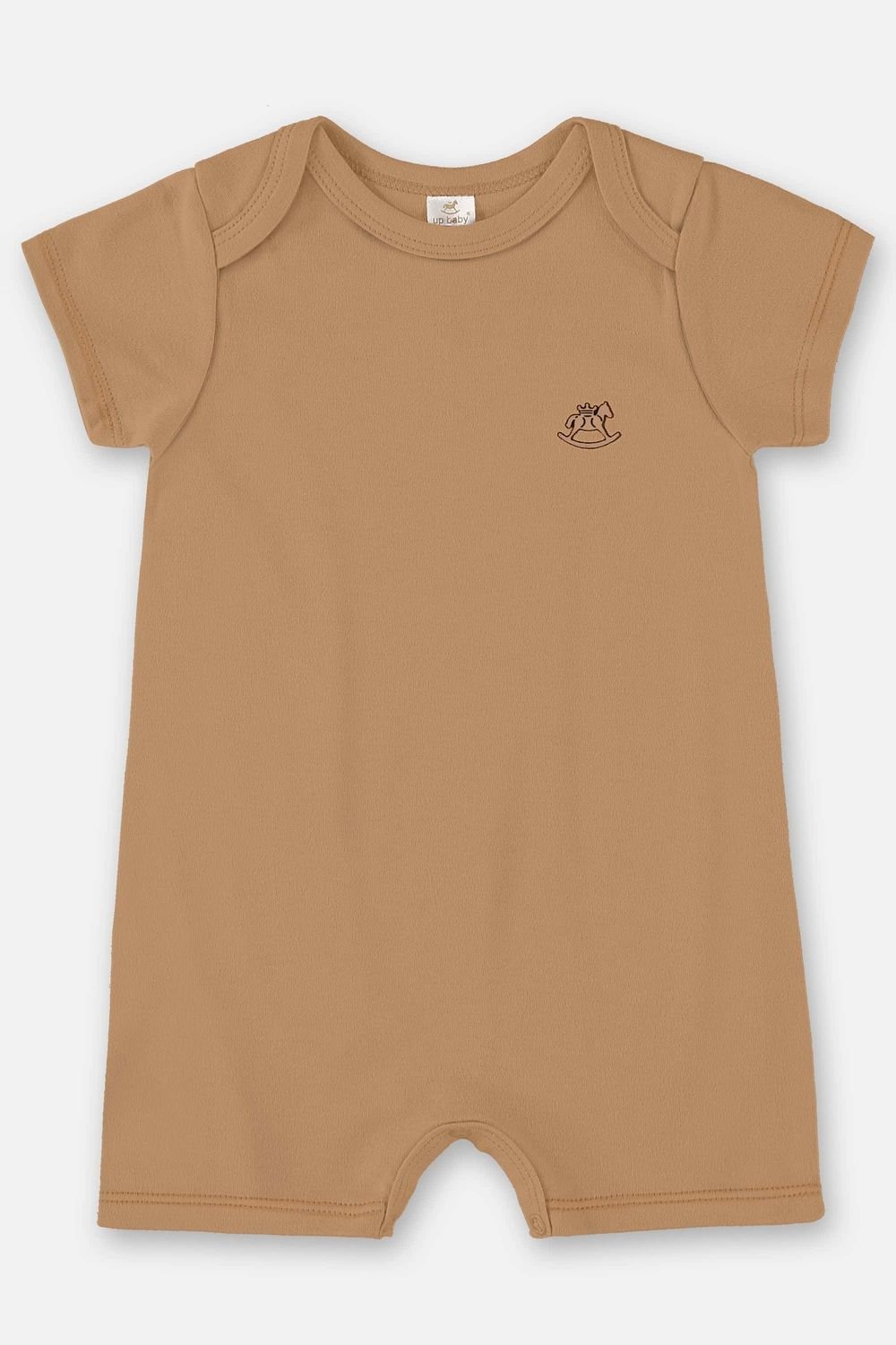 Macaquinho Unissex Bebê em Suedine Essentials (Marrom) Up Baby