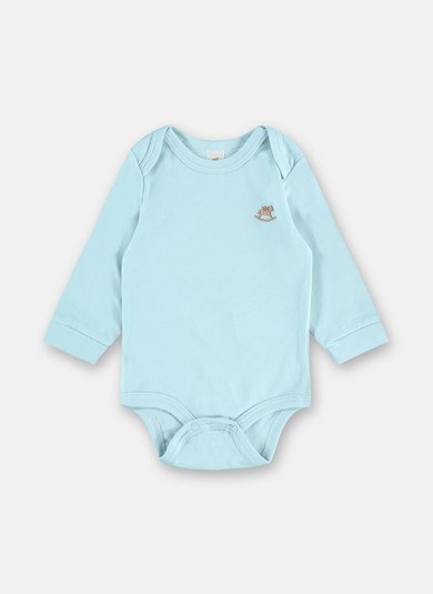 Body Manga Longa para Bebê Unissex (Azul) Up Baby