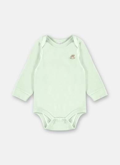 Body Manga Longa para Bebê Unissex (Verde) Up Baby