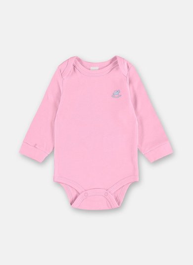 Body Manga Longa para Bebê Unissex (Rosa) Up Baby