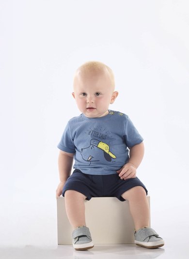 Conjunto Melhores Dias para Bebê Menino (Azul) Up Baby