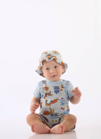 Bucket Hat Bebê Unissex em Suedine Comfy (Azul Claro) Up Baby