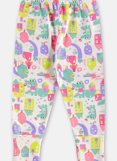 Calça em Suedine Essentials para Bebê Menina (Branco) Up Baby