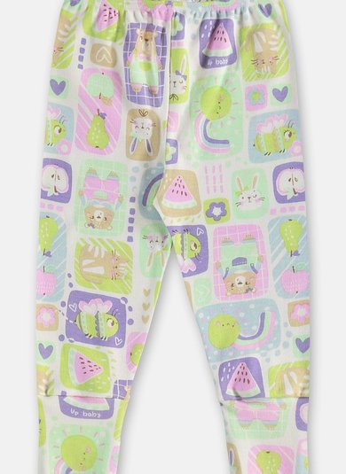 Calça em Suedine Essentials para Bebê Menina (Branco) Up Baby