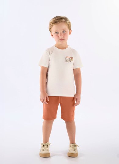 Conjunto Infantil Masculino Off White