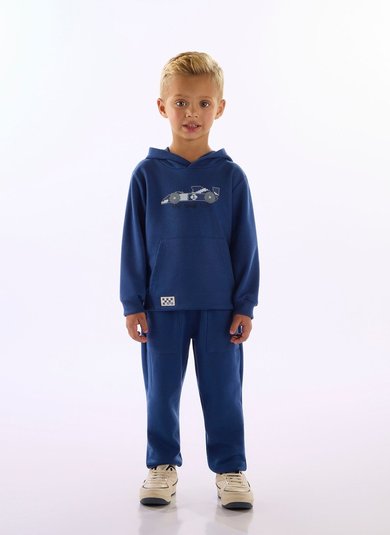Blusa de Moletom Infantil Azul Marinho