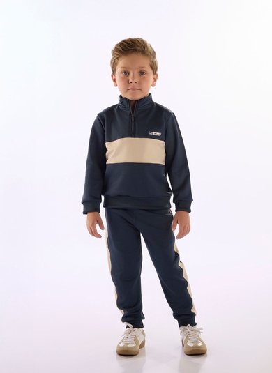 Conjunto Masculino Active Fleece com Proteção Uv50+ Cinza