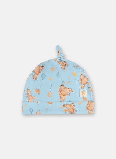 Gorro Bebê em Suedine Premium com Estampa Digital Multicolor