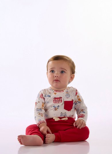 Conjunto Bebê Body e Calça em Suedine Premium Multicolor