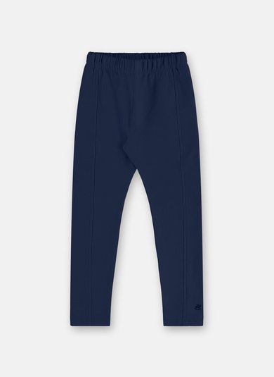 Legging Infantil Menina em Molecotton com Recorte Azul