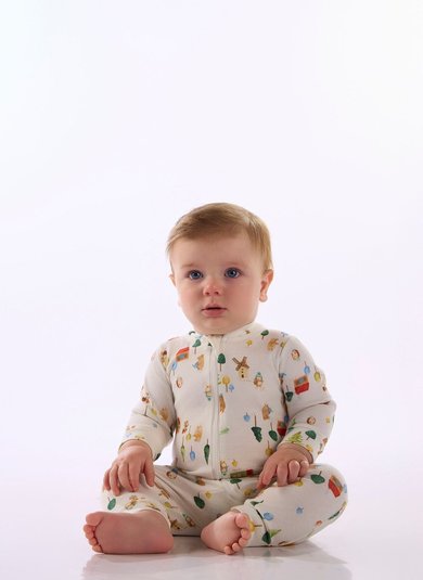 Macacão para Bebê com Zíper Frontal | Multicolor
