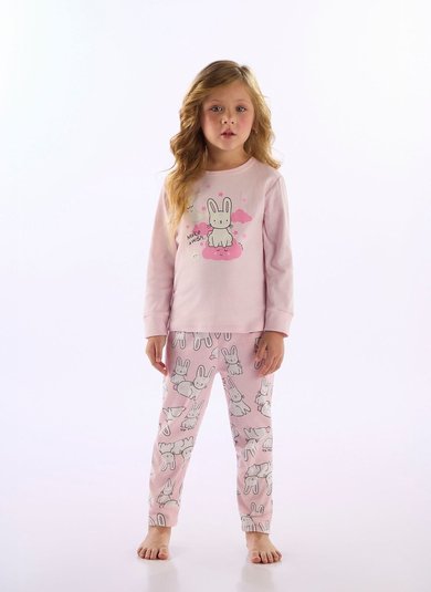 Pijama Unissex Infantil Suedine Rosa