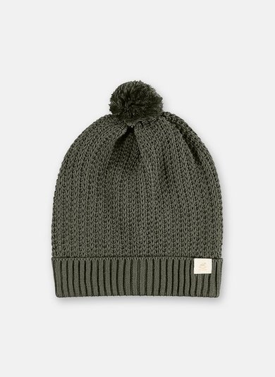 Gorro Unissex Infantil com Pompom Verde