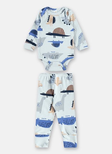 Conjunto Body e Calça em Suedine Premium Multicolor
