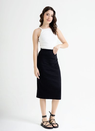 Regata Feminina Básica em Ribana (Off White) Just Basic