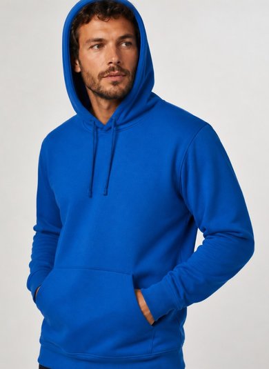 Blusão Masculino em Moletom Gorgurão (Azul) Just Basic