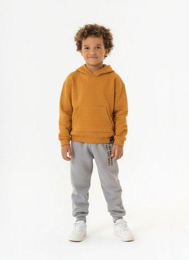 Conjunto Infantil Masculino com Blusão e Calça (Marrom) Guloseima
